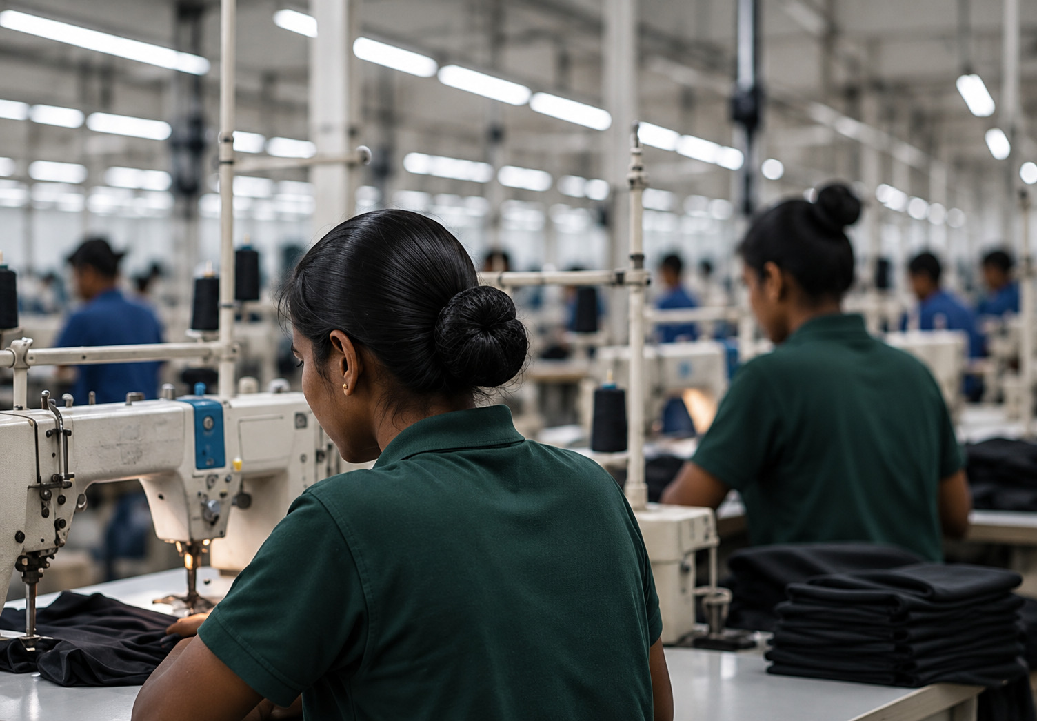 Garment production floor