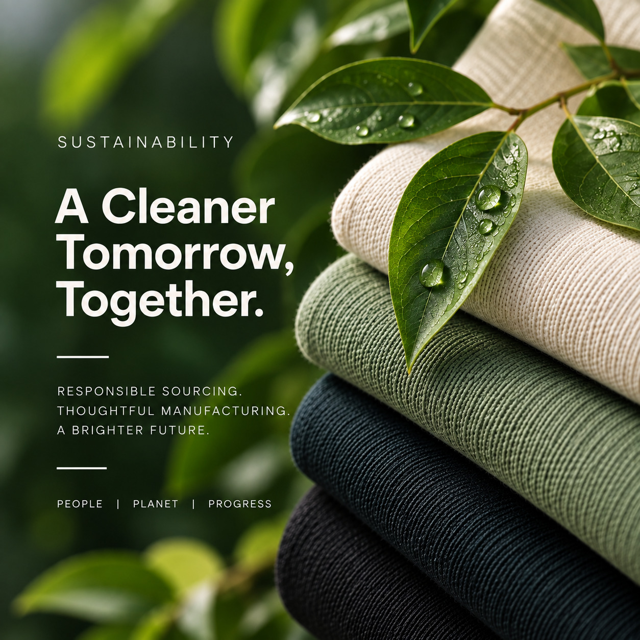 Leaf representing sustainable sourcing